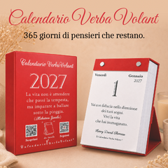 Calendario VerbaVolant 2027 da tavolo con Aforismi supporto incluso