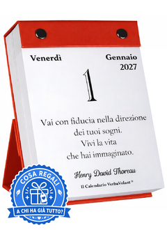Calendario VerbaVolant 2027 da tavolo con Aforismi supporto incluso