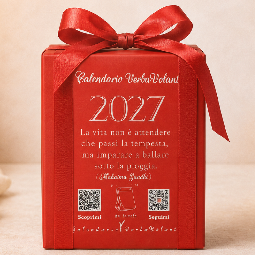 Calendario VerbaVolant 2027 da tavolo con Aforismi supporto incluso