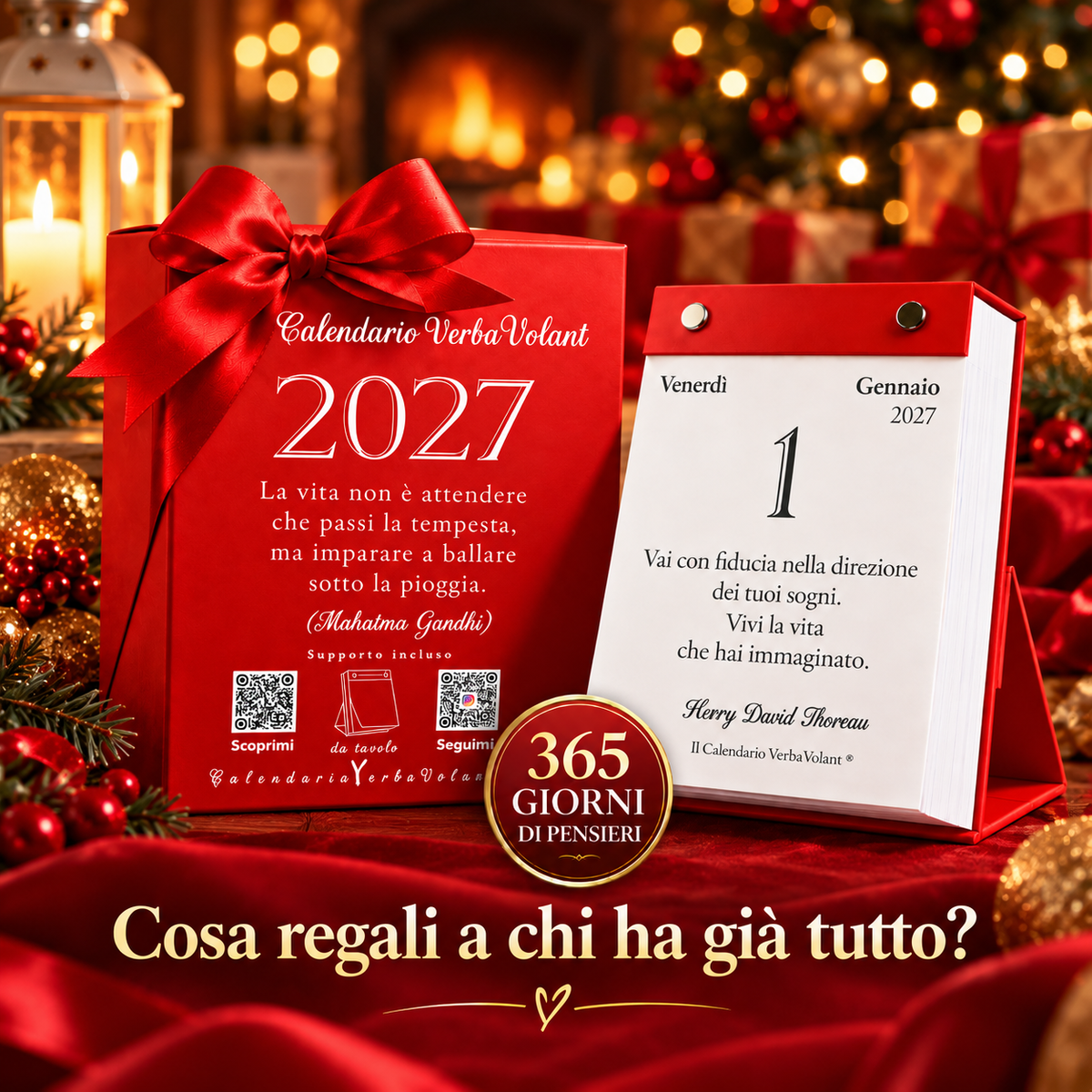 Calendario VerbaVolant 2027 Personalizzato | Nome, Dedica o Logo