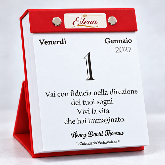 Calendario VerbaVolant 2027 Personalizzato | Nome, Dedica o Logo